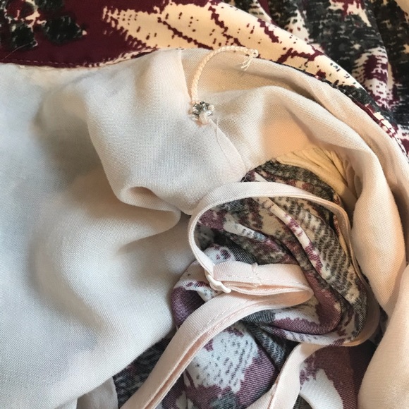 Free People Tunic Dress Boho Long Sleeve Pink S - Picture 7 of 7